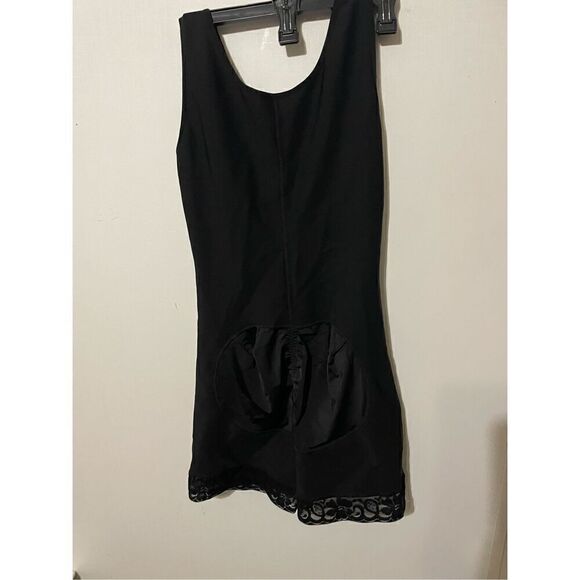 NWOT Unbranded Women’s XL Black Shapewear Bodysuit One Piece Shorts - Picture 6 of 8